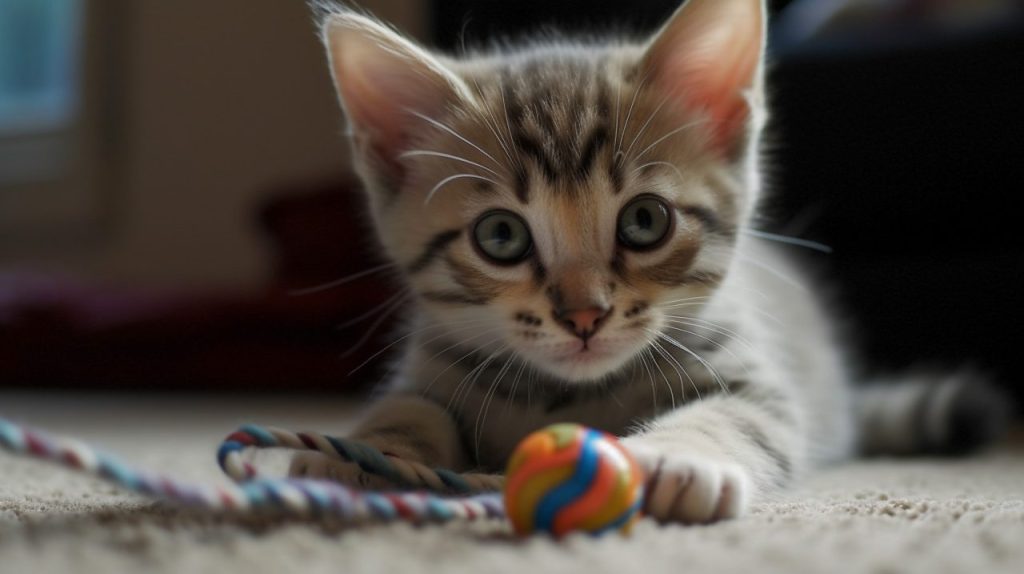 Grelot sur un jouet pour chat : dangereux pour l’audition et le stress ?